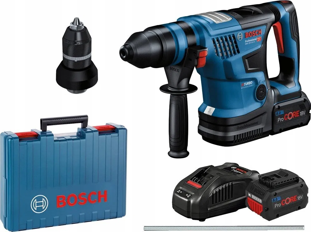 Młotowiertarka Bosch BOSCH GBH 18V-34 CF 2x??8Ah CASE - 0611914002