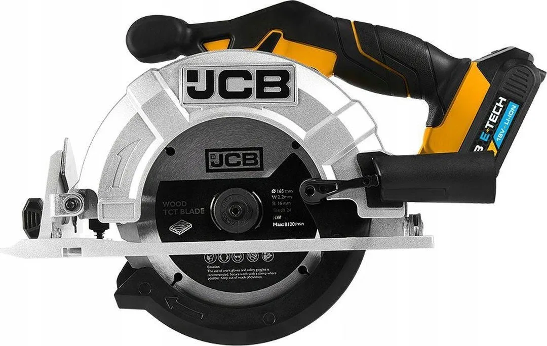 Pilarka tarczowa JCB Pilarka zagłębiarka akumulatorowa 18V 165mm (kpl.: akumulator 2Ah, ładowarka, torba)