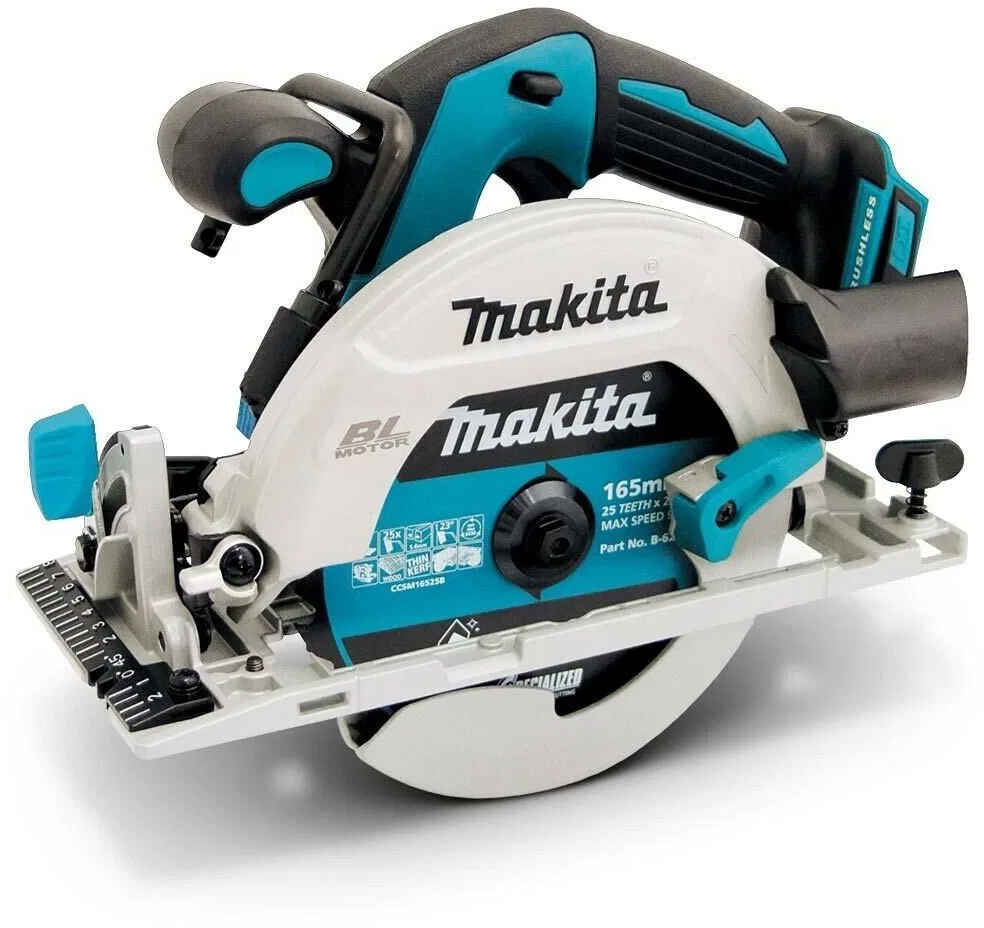 Makita DHS680ZJ przenośna pilarka tarczowa 16,5 cm Czarny, Niebieski, Szary 5000 RPM