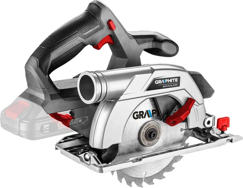Pilarka tarczowa Graphite Pilarka tarczowa Graphite 58G023 18 V 165 mm + akumulator 4 Ah z ładowarką 58GE132