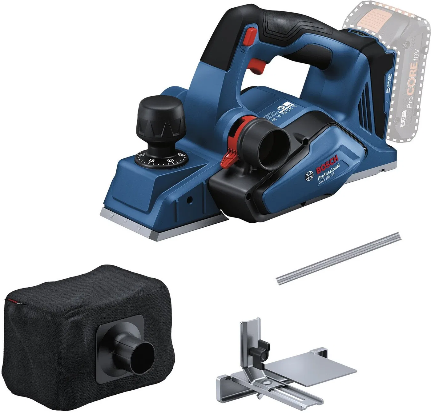 Bosch Akku-Hobel GHO 18V-26 solo L (06015B5000) - SOLO