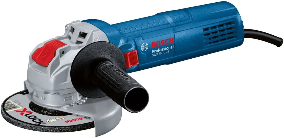 Electric angle grinder BOSCH Professional GWX, 750-125, power 750 W, disc 125 mm, 06017C92