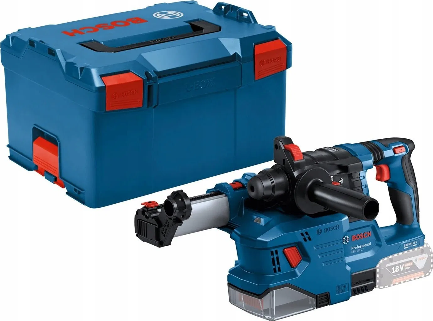 Wiertarka Bosch Cordless perforator with interruption system BOSCH GBH 18V-22 Solo LB
