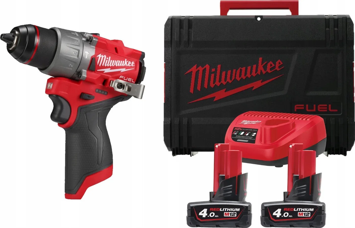 Wiertarko-wkrętarka Milwaukee MILWAUKEE.DRIVEN UD.M12FPD2-402X 45Nm 2x4.0Ah