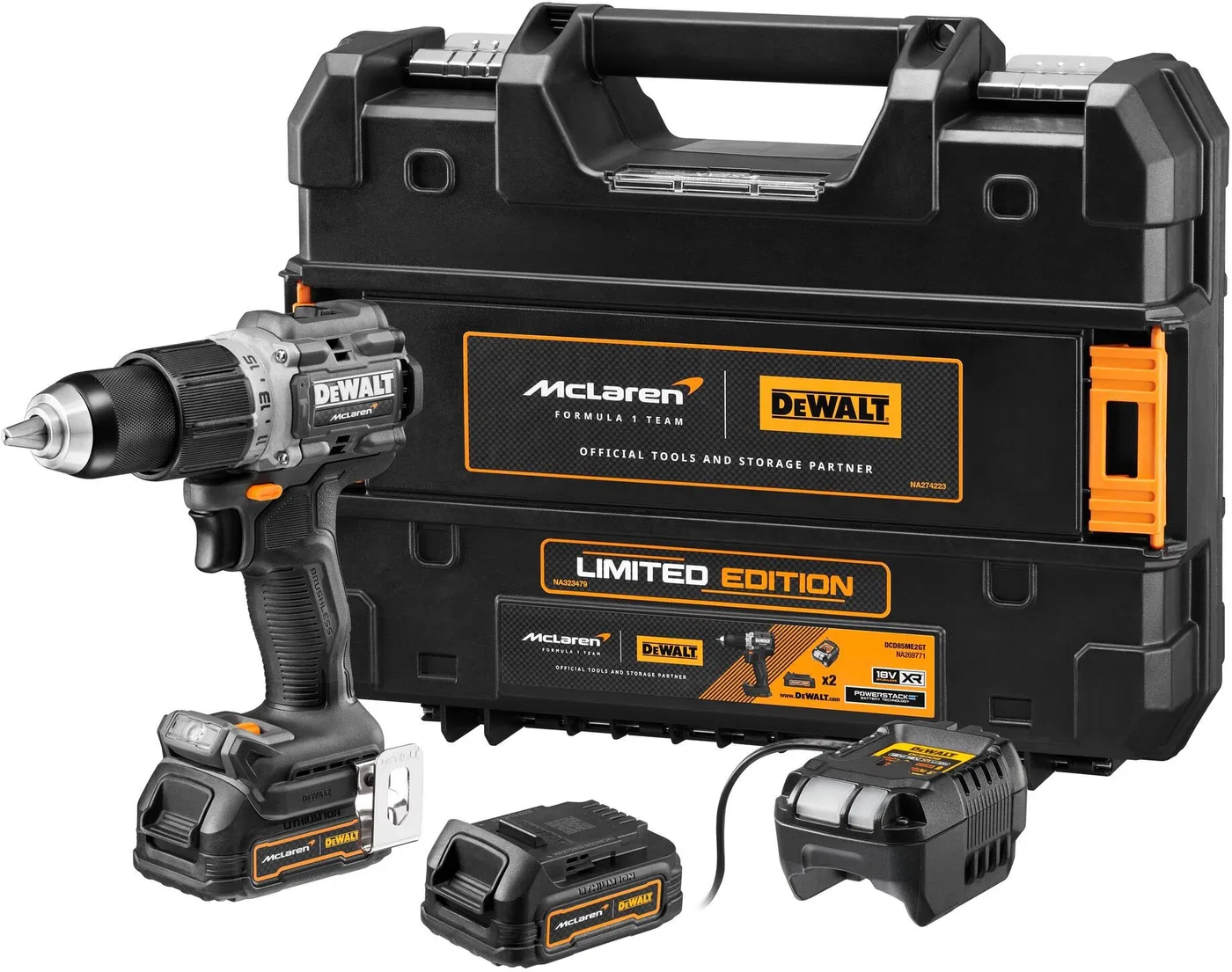 Wiertarko-wkrętarka Dewalt Mclaren/DeWalt DCD85ME2GT 18 V 2 x akumulator 1.7 Ah