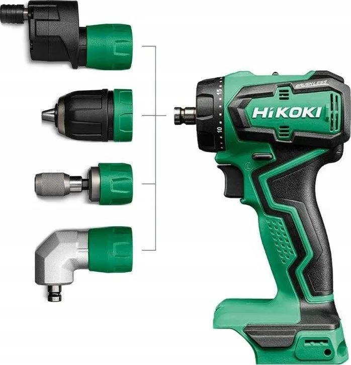 Wiertarko-wkrętarka Hikoki HIKOKI.SCREWDRIVER 18V DS18DDQWSZ 55Nm 2x5.0Ah BL INTERCHANGEABLE HEADS HITSYSTEM
