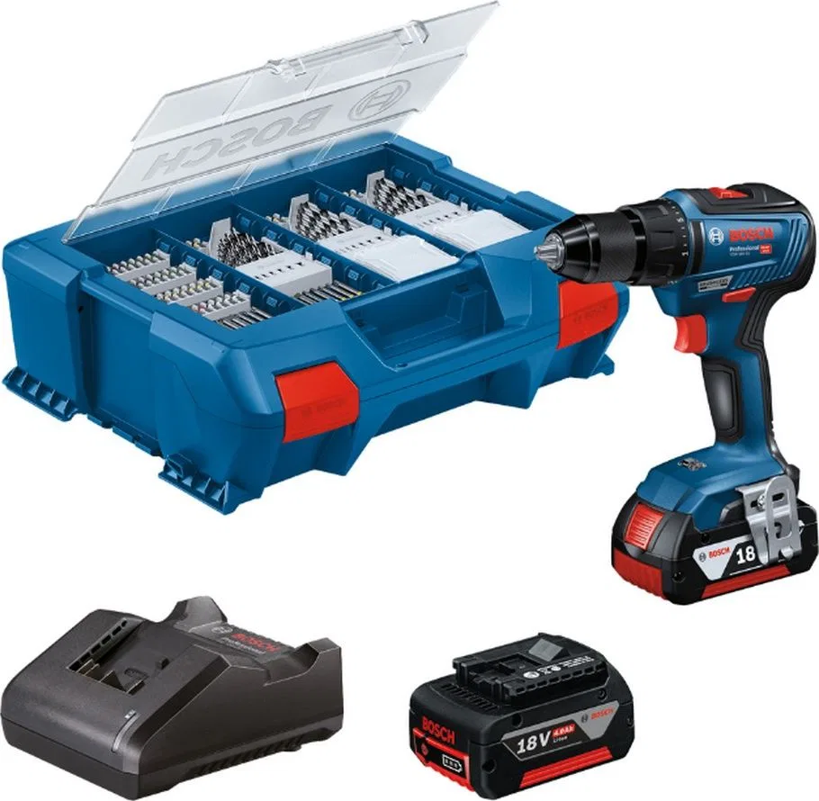 Wiertarko-wkrętarka Bosch GSR 18V-55 18 V 2 x akumulator 4 Ah (06019H5209)