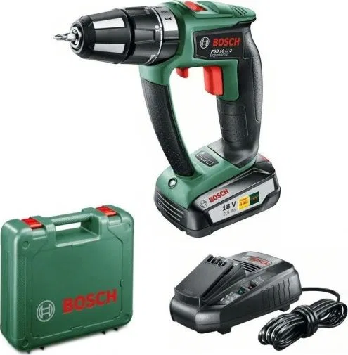 Wiertarko-wkrętarka Bosch PSB 1800 LI-2 Ergonomic 18 V 2 x akumulator 2.5 Ah (06039B0301)