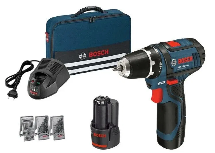 Wiertarko-wkrętarka Bosch GSR 12V-15 12 V 2 x akumulator 2 Ah (0615990GB0)