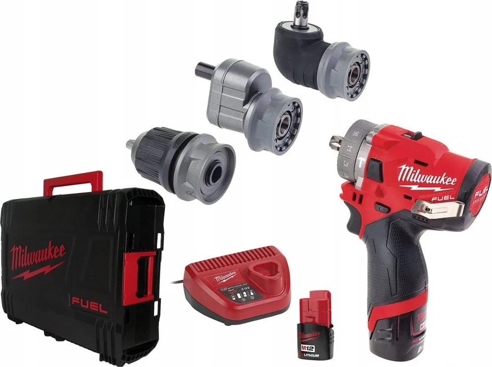 Wiertarko-wkrętarka Milwaukee M12 FPDXKIT-202X 12 V 2 x akumulator 2 Ah