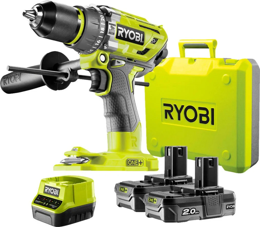 Wiertarko-wkrętarka Ryobi R18PD7-220B 18 V 2 x akumulator 2 Ah
