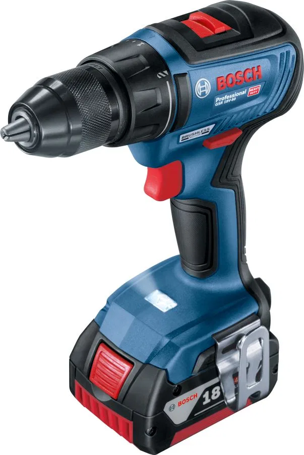 Wiertarko-wkrętarka Bosch GSR 18V-50 PROFESSIONAL 18 V 2 x akumulator 2 Ah (06019H5004)