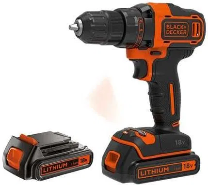 Wiertarko-wkrętarka Black&Decker BDCDD186KB 18 V 2 x akumulator 1.5 Ah