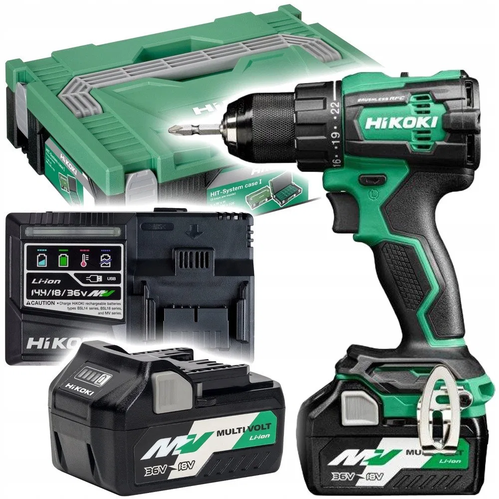HIKOKI.SCREWDRIVER 18V DS18DE WRZ 70Nm 2x5.0Ah MV BL HSC