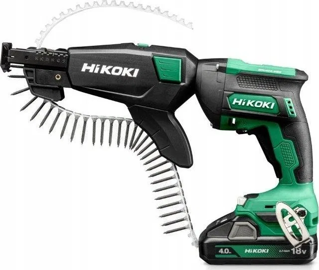 HIKOKI.PLASTERBOARD SCREWDRIVER 18V W18DBWCZ + MAGAZINE 2x4.0Ah BL 0 - 3000 rpm HITSYSTEM