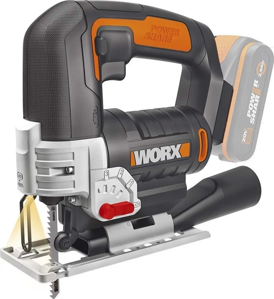 Wyrzynarka Worx Wyrzynarka WX543.9 20 V / 1 akumulator w zestawie
