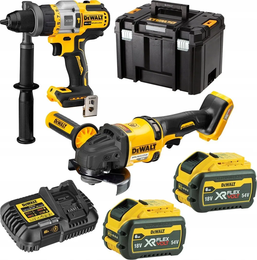 Zestaw elektronarzędzi Dewalt 6-elementowy (DCK2016T2T-QW)