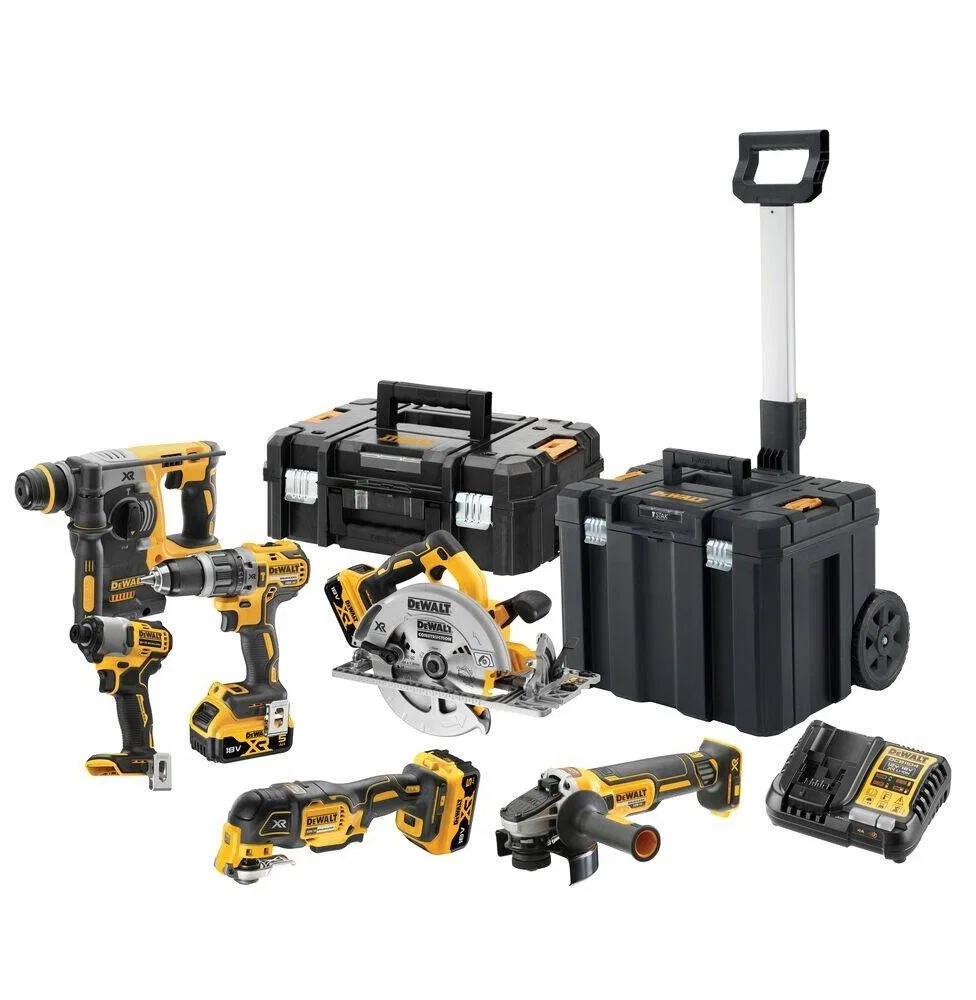 Zestaw elektronarzędzi Dewalt 12-elementowy (DCK624P3T-QW)