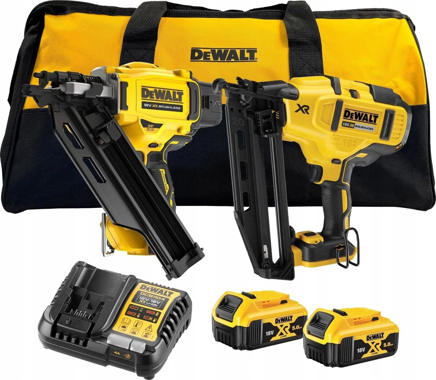 Zestaw elektronarzędzi Dewalt 6-elementowy (DCK246P2-QW)