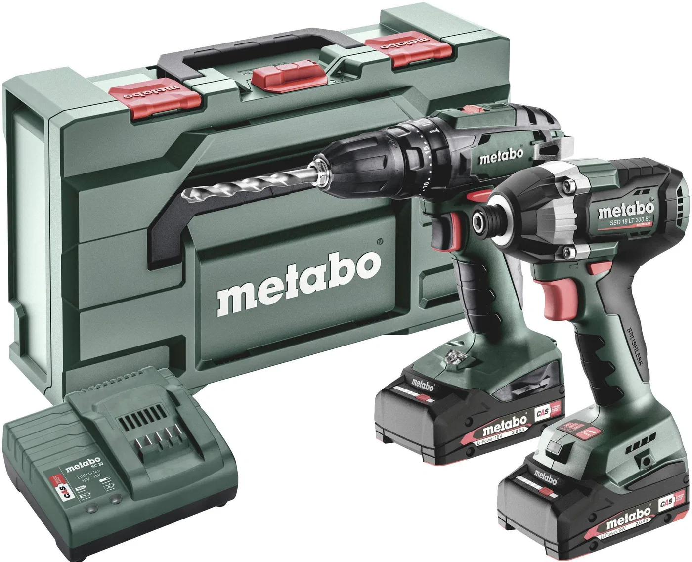 Metabo Combo-Set SB 18 + SSD 18 LT 200 BL -Akku-Schlagbohrschrauber, Akku-Schlagschrauber inkl. Akku, inkl. Ladegerät (685197000