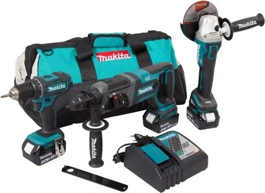 Zestaw elektronarzędzi Makita 9-elementowy (DLX3078TX1)