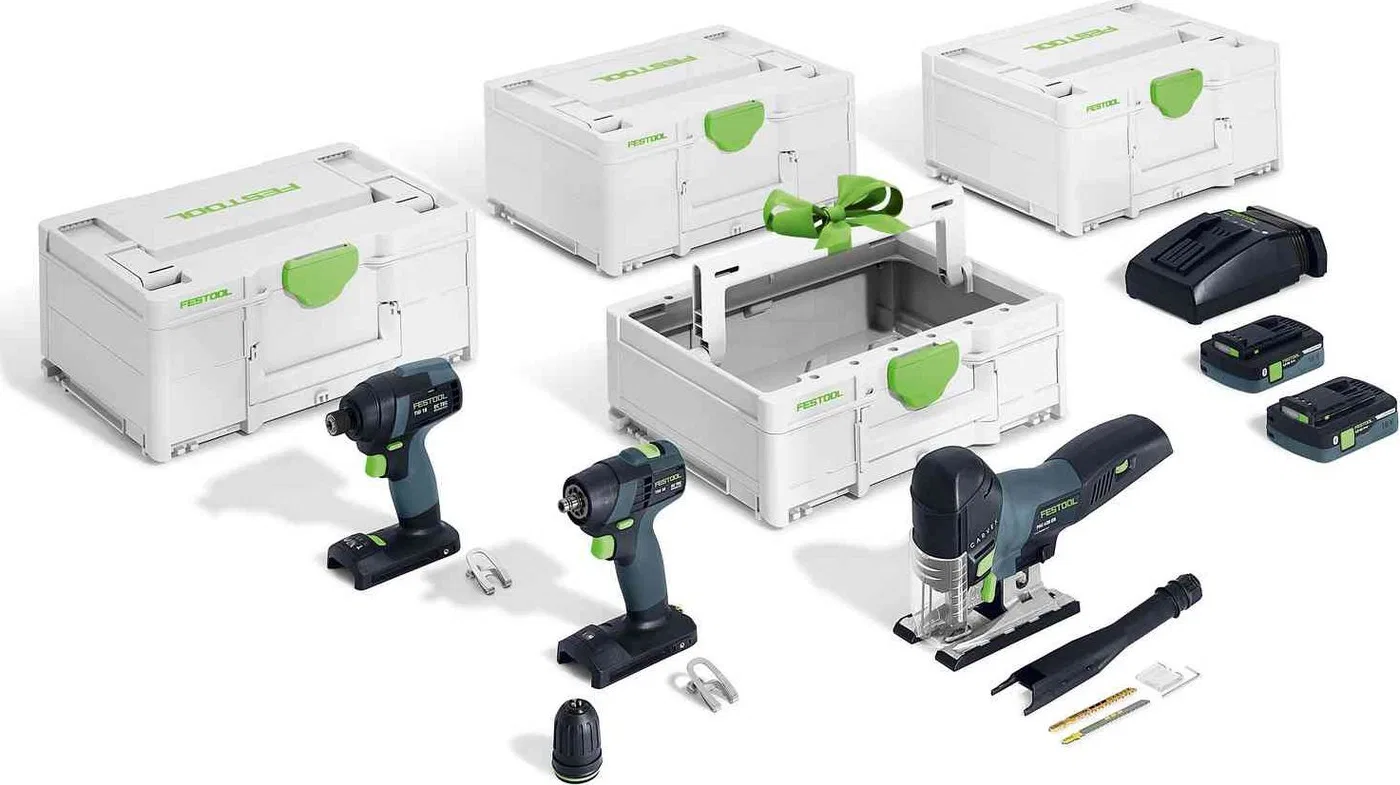 Zestaw elektronarzędzi Festool Zestaw akumulatorowy Combo - Montażowy TID 18/TXS 18/PSC 420/TB M 137 (578026)