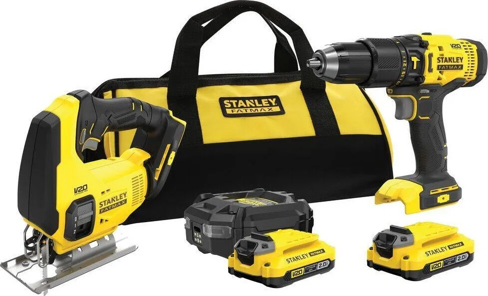 Zestaw elektronarzędzi Stanley 6-elementowy (SFMCK212D2S-QW)