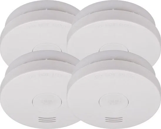 Brennenstuhl 4x Brennenstuhl Smoke Detector 10 years VDS3131 prooved