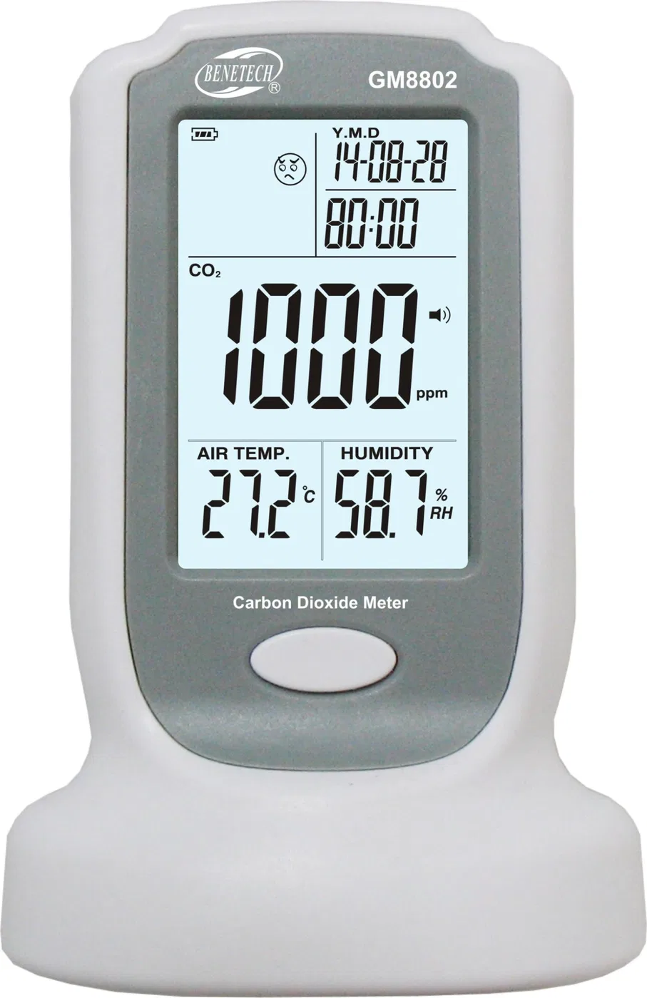 MIERNIK DWUTLENKU WĘGLA CZUJNIK CO2 Z DATĄ I TEMP.