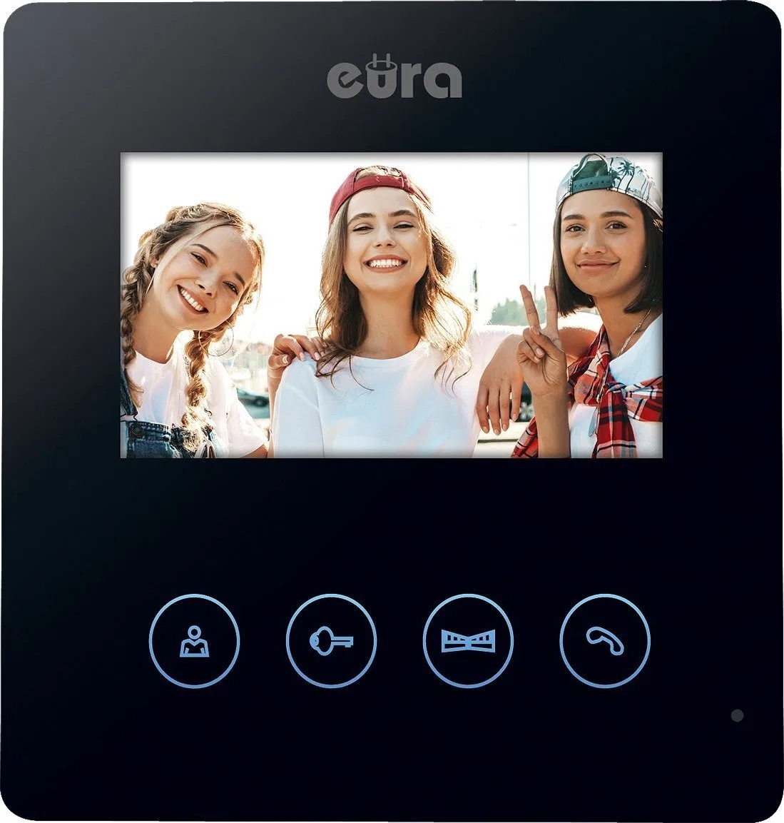 Eura Monitor EURA VDA-52A3 - czarny ekran 4.3" obsługa 2 wejść