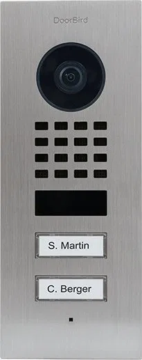 DoorBird D1102V IP Vid. Türst. V2A Edels. 2Ruftasten Unterputz