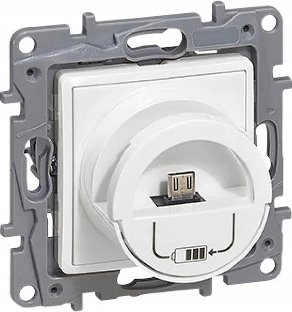 Legrand Ładowarka USB Legrand Niloe / Niloe Selection 764596 stacja ładująca micro USB + USB typ A 2400mA biała