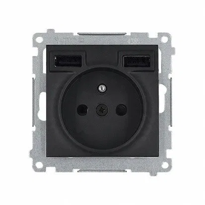 GNIAZDO POJEDYNCZE Z ZASILACZEM USB DGZ1ZUSB2AA.01/49-SIMON54 Premium 230&nbspV 16&nbspA