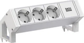 Bachmann BACHMANN DESK2 ALU WIT 3xCEE7/3 0,2m GST18 RAL9010