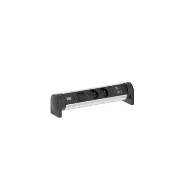 BACHMANN CYCLE Desk 2xUTE 1xswitch 1xUSB A/C 22W 0.2m GST18