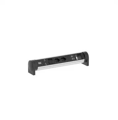 BACHMANN CYCLE Desk 2xCH 1xswitch 1xCM 1xUSB A/C 22W 0.2m GST18