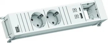 Bachmann BACHMANN POWER FRAME 2xCEE7/3 1xCM 1xUSB A/C 22W 0,2m GST18 ws