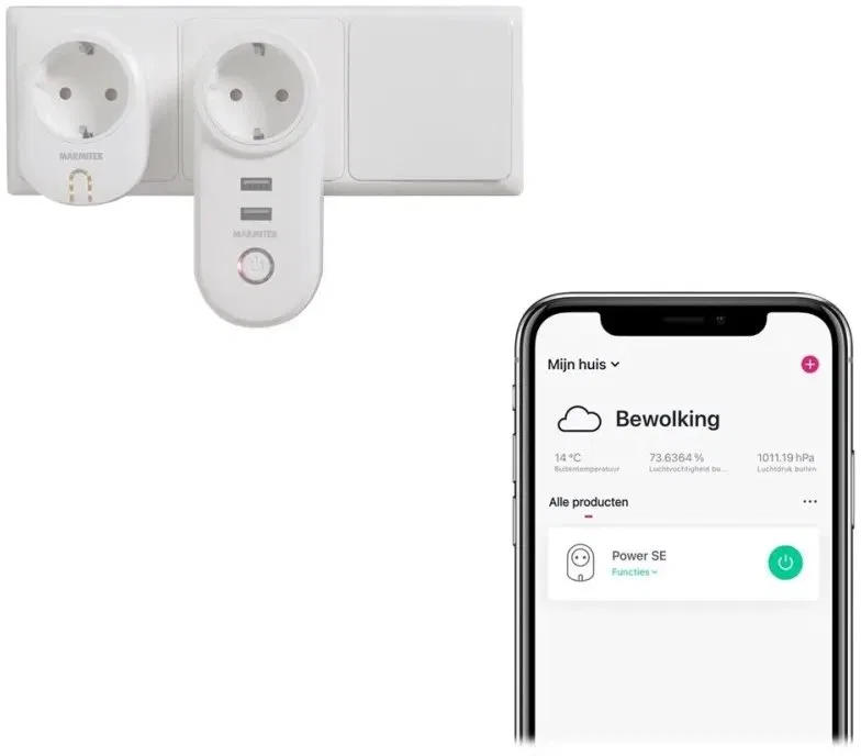 Marmitek Marmitek POWER SE Smart Wi-Fi power plug 15A
