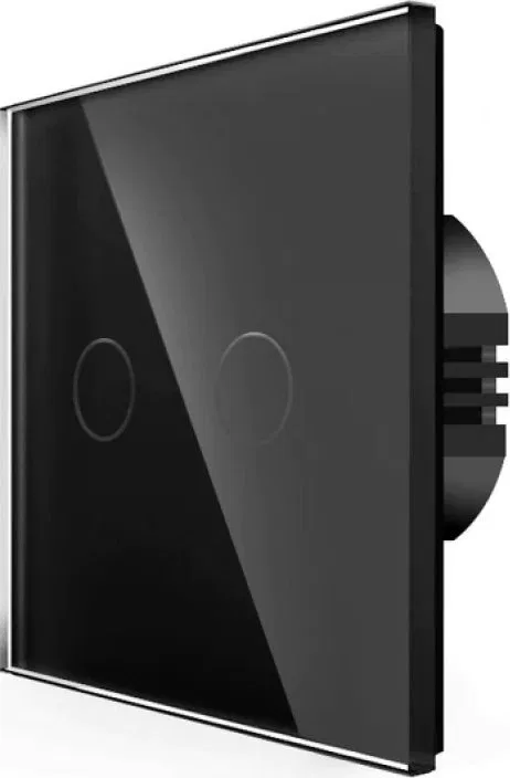 Hurtel Spring Dvipolis sensorinis jungiklis, nuotolinis valdymas (WIFI), Juodas