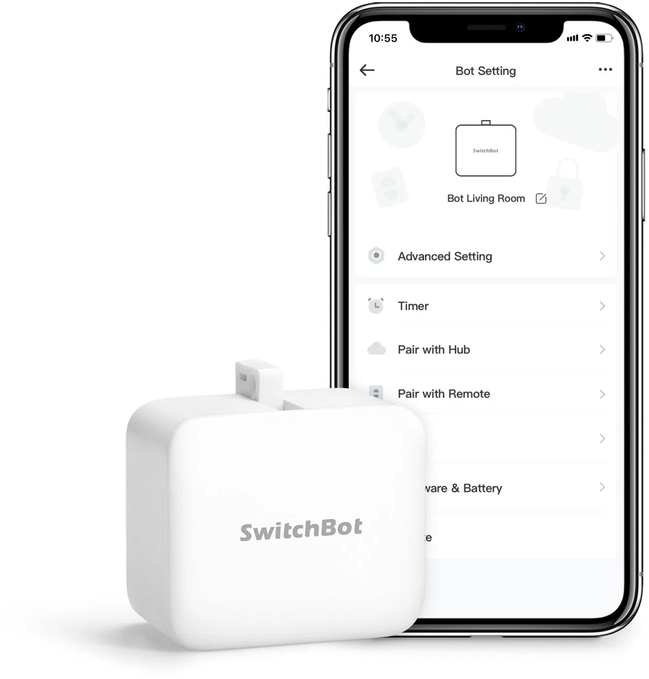 SwitchBot Bot Smart Switch Toggle   Smarter Schalter weiß