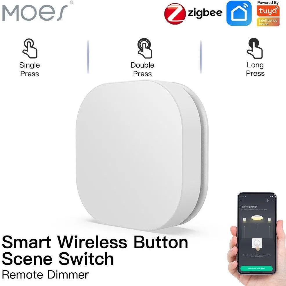Moes išmanusis Zigbee belaidis mygtukas IP55 TUYA