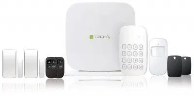 Zestaw alarmowy GSM panel/klawiatura/czujniki/piloty/karty RFID