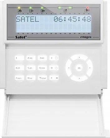 ML SATEL Manipulator LCD (białe podświetlenie) INT-KLCD-W