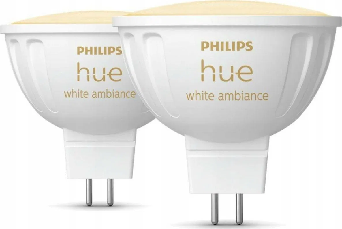 Signify Philips Hue White Amb. MR16 LED Lampe Doppelpack 2x400lm