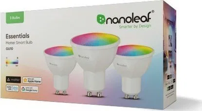 Motorola Nanoleaf Essentials Smart - zestaw 3 żarówek GU10 (technologia Matter)
