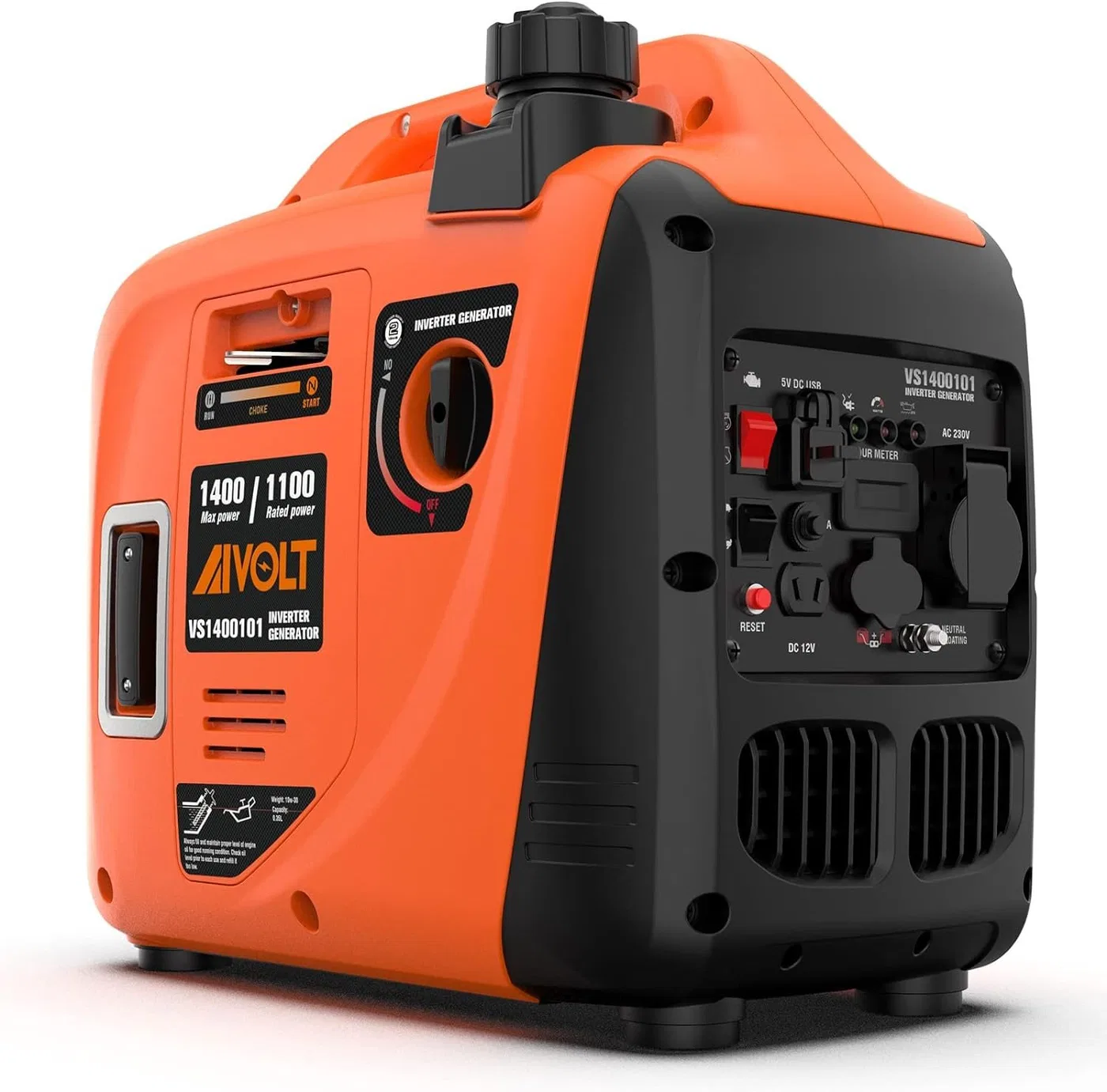 AIVOLT agregat prądotwórczy 1400W generator prądu benzynowy przenośny nowy