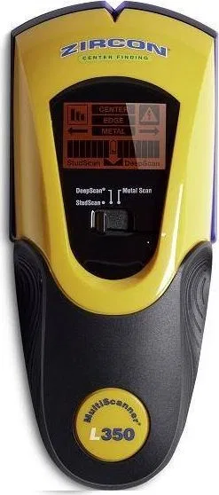Zircon Wykrywacz Zircon L 350 MultiScanner OneStep (profile drewniane/metalowe, metale żelazne/nieżelazne, przewody elektryczne