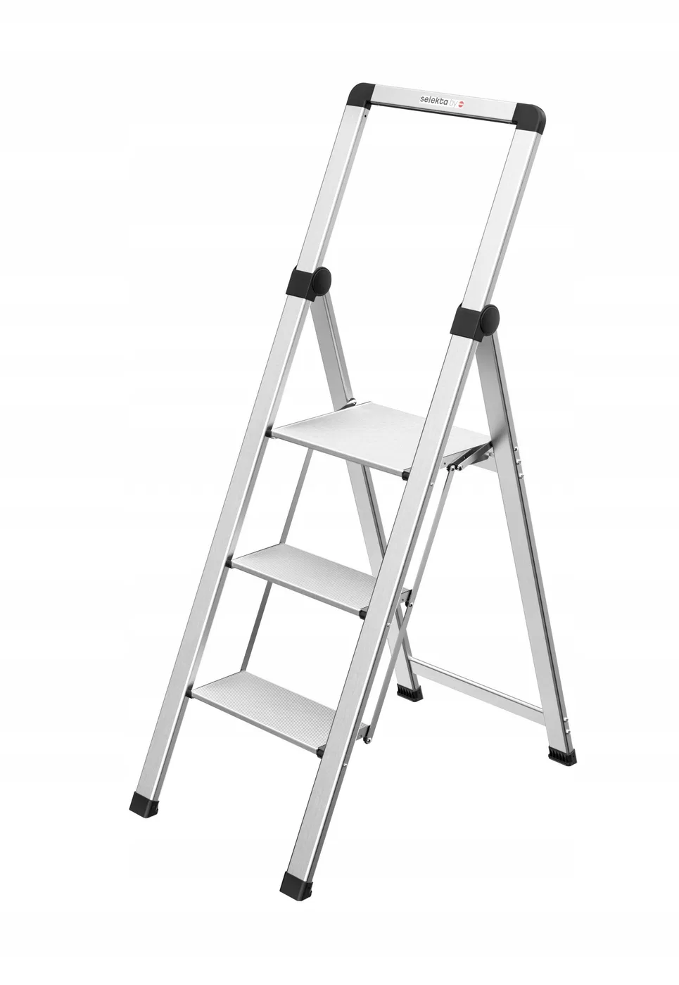 Step stool foldable Selekta DK40 BasicLine / aluminum / 3 steps 4007126017284