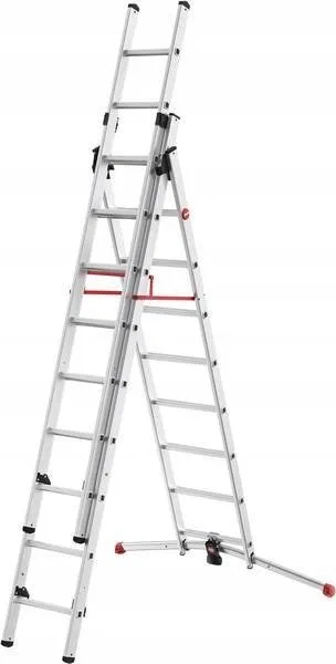Hailo HAILO S100 Hailo ProfiLOT ladder combinable aluminum / 2x9+1x8 steps 039309507