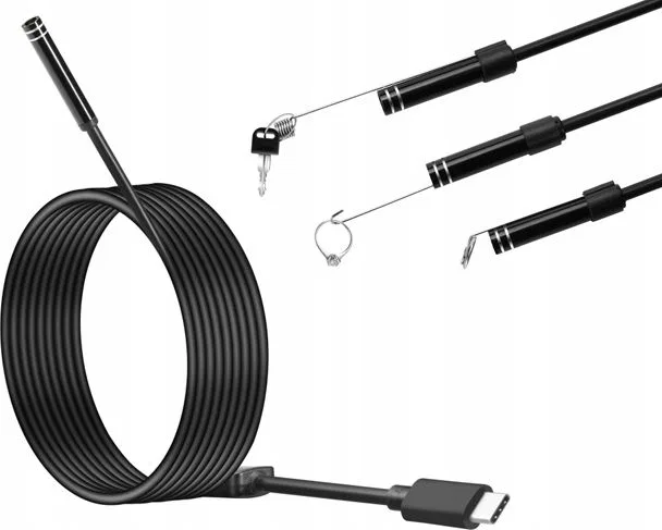 Xrec Endoskop Kamera Inspekcyjna Usb Type-c Usb-c 10m Sztywny Kabel